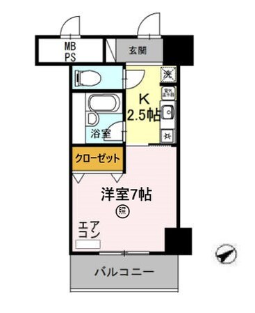 サンタウン竹鼻　Aの物件間取画像